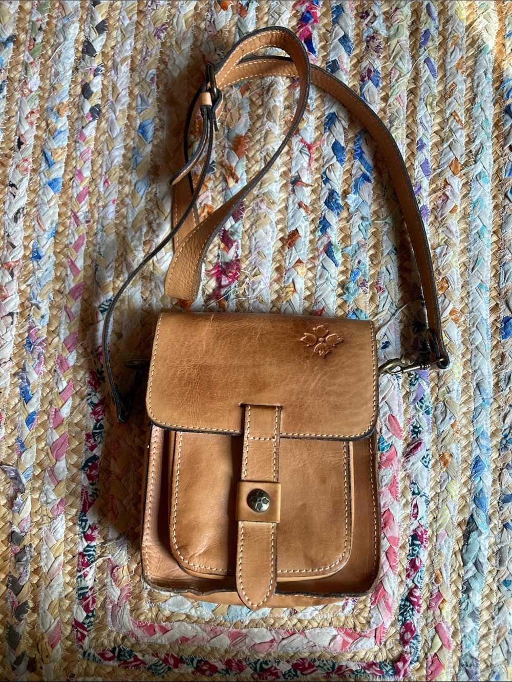 Patricia Nash Small Crossbody Boho Leather Bag